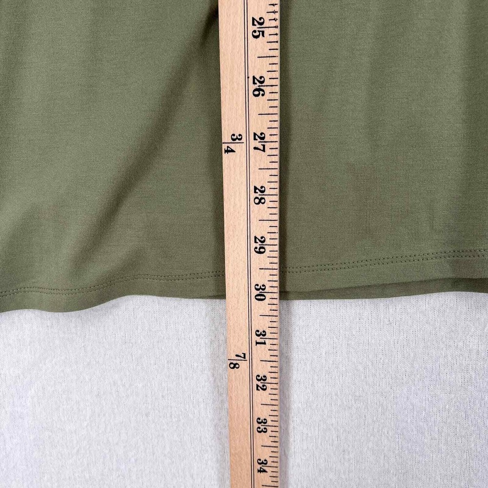 UNIVERSAL STANDARD liquid Jersey Crew Neck Dolman Top Womens XS Oil Green Casual - Picture 15 of 16